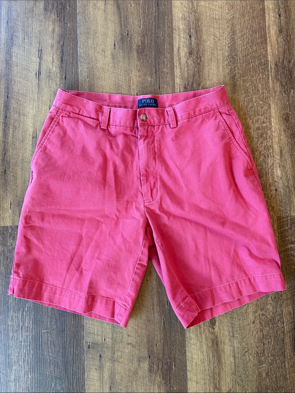 Polo Ralph Lauren Nantucket Red/Salmon Pink Chino Shorts Men’s Size 33